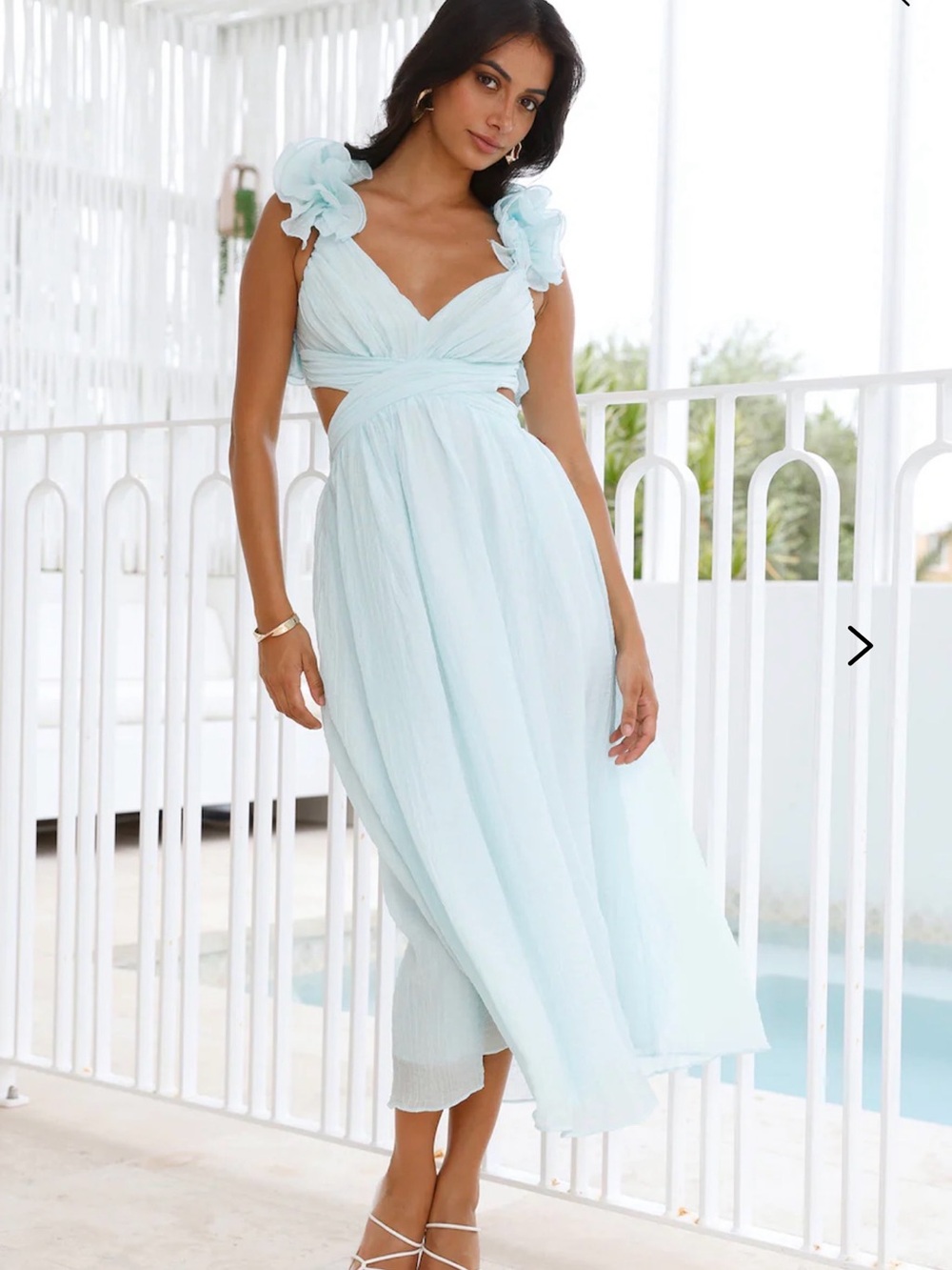 NWT cadell blue maxi dress